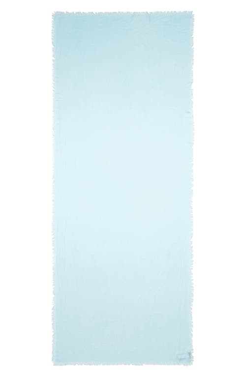 Nordstrom Cashmere & Silk Wrap In Blue Aqua