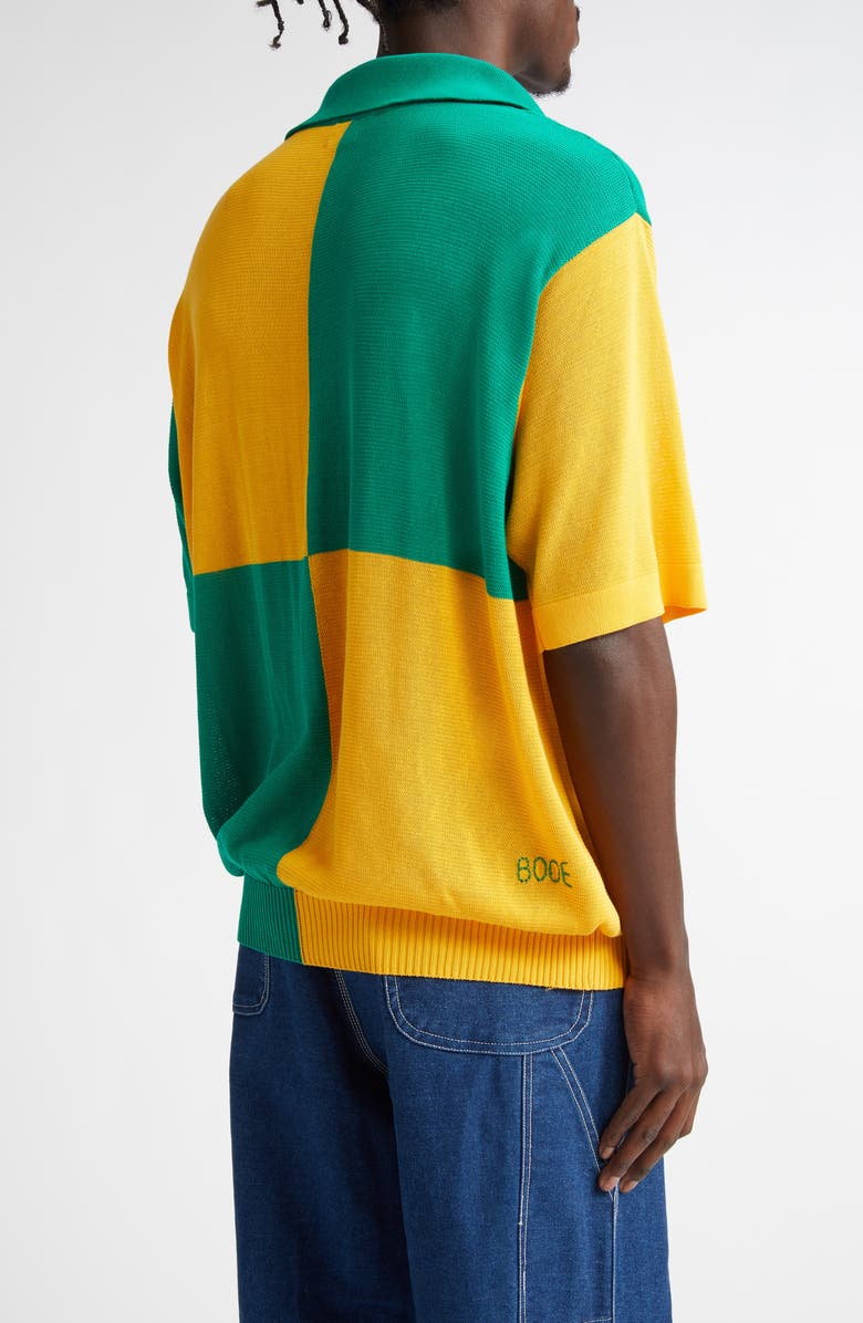 Bode Checker Polo, Alternate, color, Yellow Green