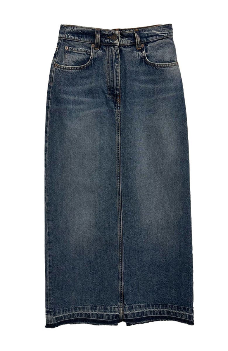 Fortela Jorgy Stone Wash Denim Skirt, Main, color, D420