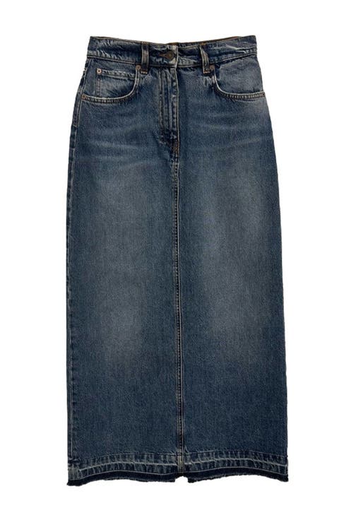 Jorgy Stone Wash Denim Skirt