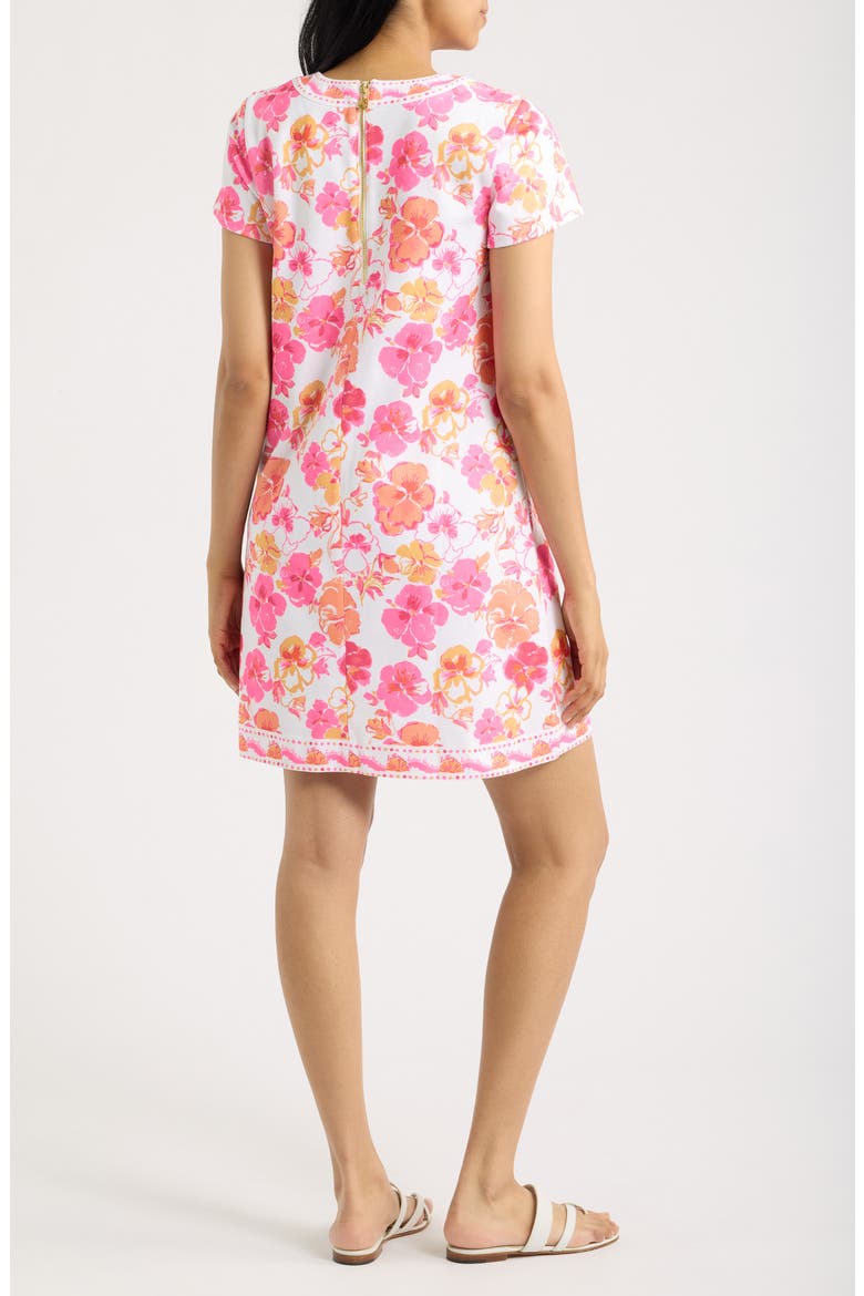 Linnea Floral Print Sheath Dress, Alternate, color, RESORT WHITE PANSY FANSY