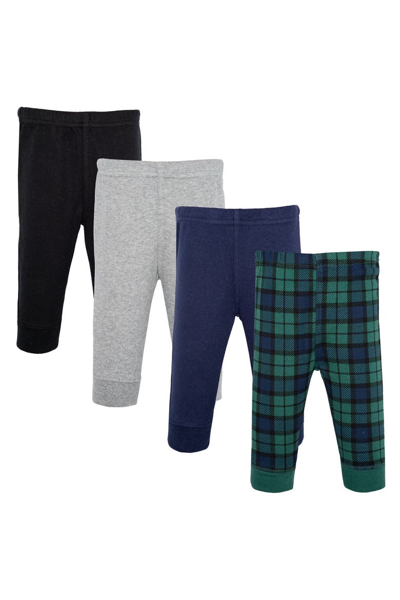 Pack of 4 Bottoms Collection(Toddler, Little Kid & Big Kid), Main, color, Black Watch Plaid