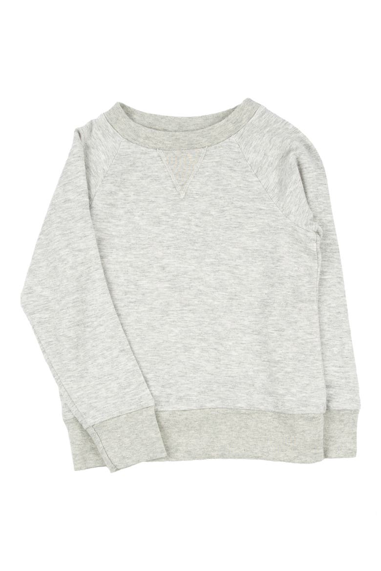 Kids' Iggy French Terry Sweatshirt, Main, color, MOON GREY
