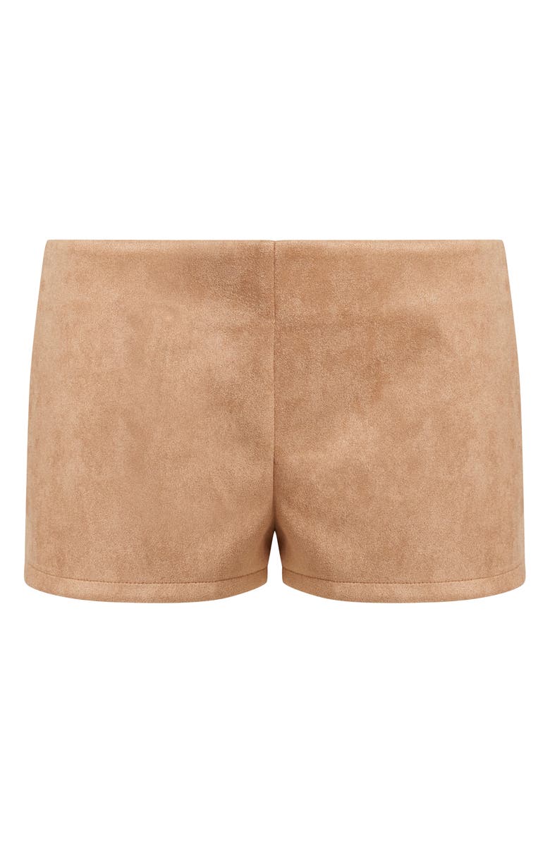 LIONESS Sun Drenched Faux Suede Shorts, Alternate, color,