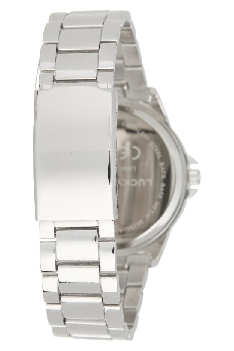 Bracelet Watch, 44mm, Alternate, color, SILVER/ NAVY