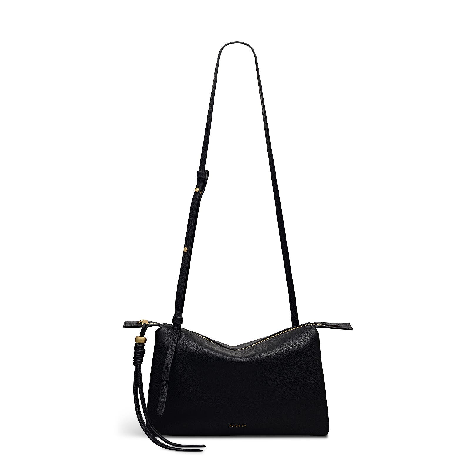 Radley The Romilly Medium Ziptop Crossbody Bag, Main, color, Black