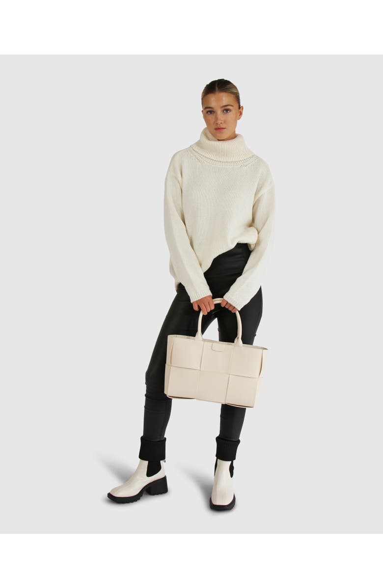 Belle & Bloom Right Here Waiting Open Back Knit, Main, color, Cream