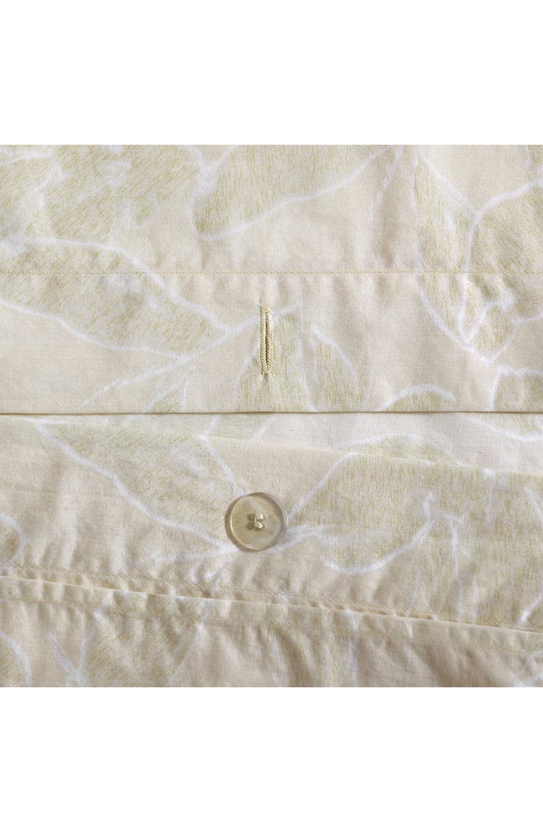 Calvin Klein Yellow Leaves 200 Thread Count Cotton Duvet Cover & Shams Set, Alternate, color, Light / Medium Yellow