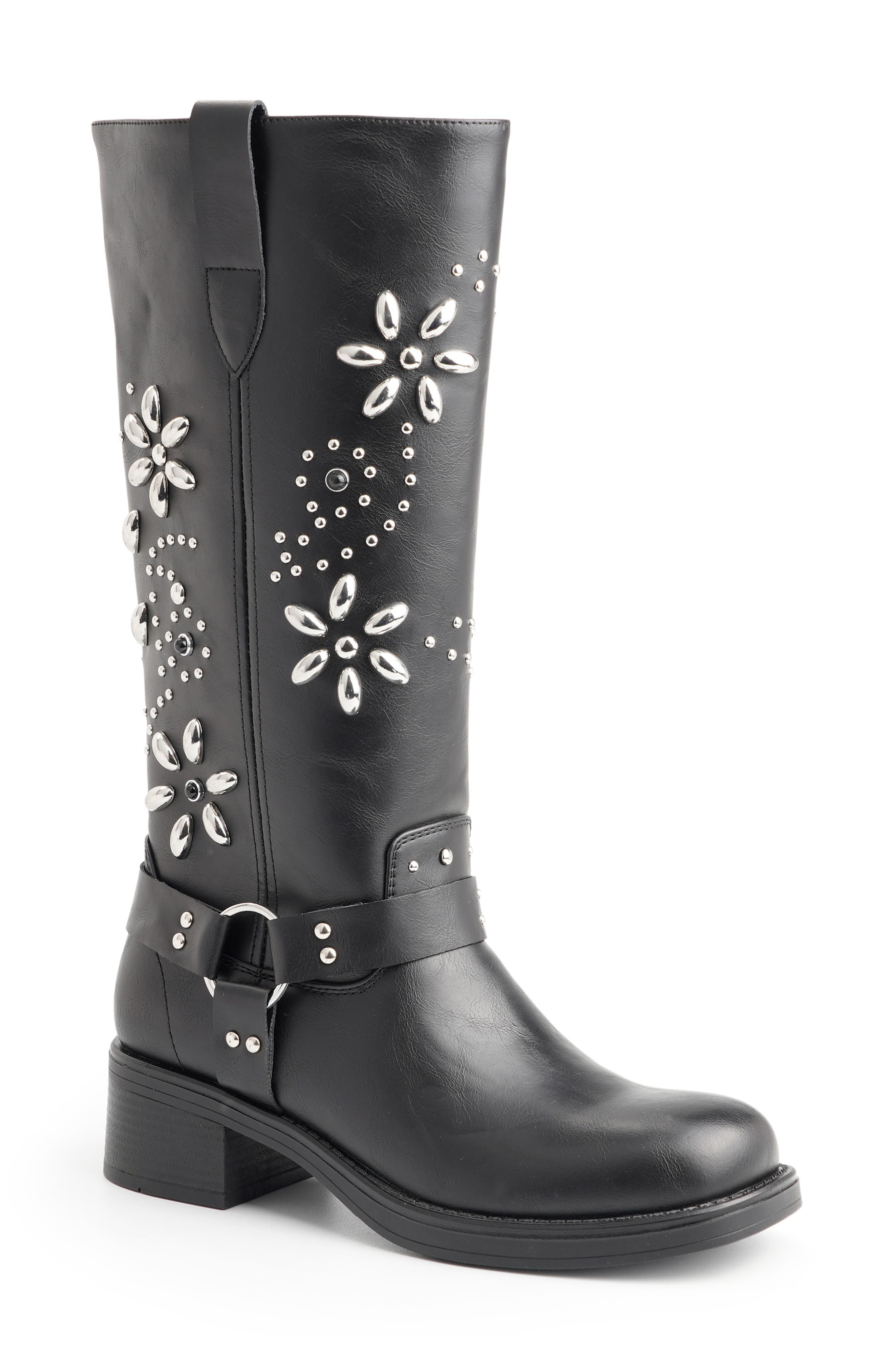Cianna Faux Leather Knee High Boot