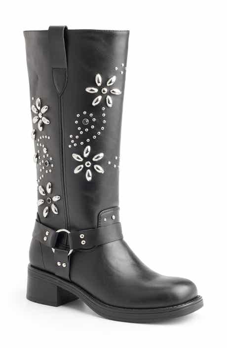 Cianna Faux Leather Knee High Boot