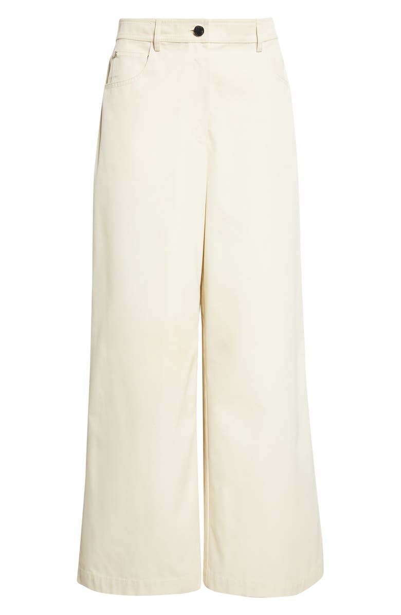 Toccin Nell Cotton Twill Wide Leg Pants, Alternate, color, Almond