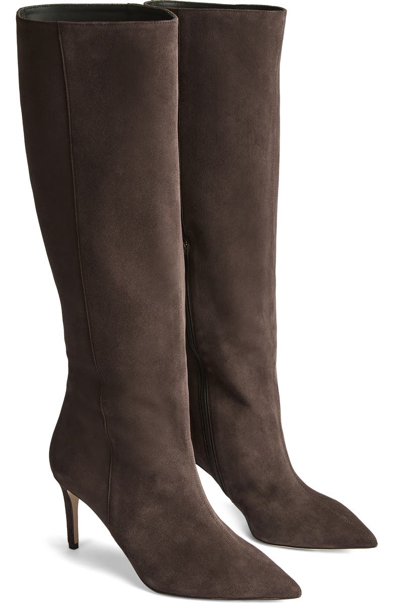 LK Bennett Astrid Knee High Boot, Main, color, Chocolate