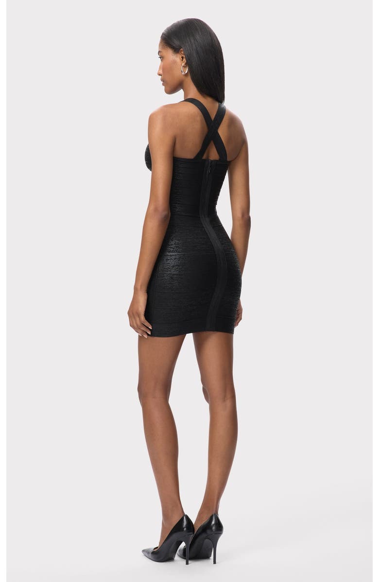 Herve Leger The Imani Dress, Alternate, color, Black