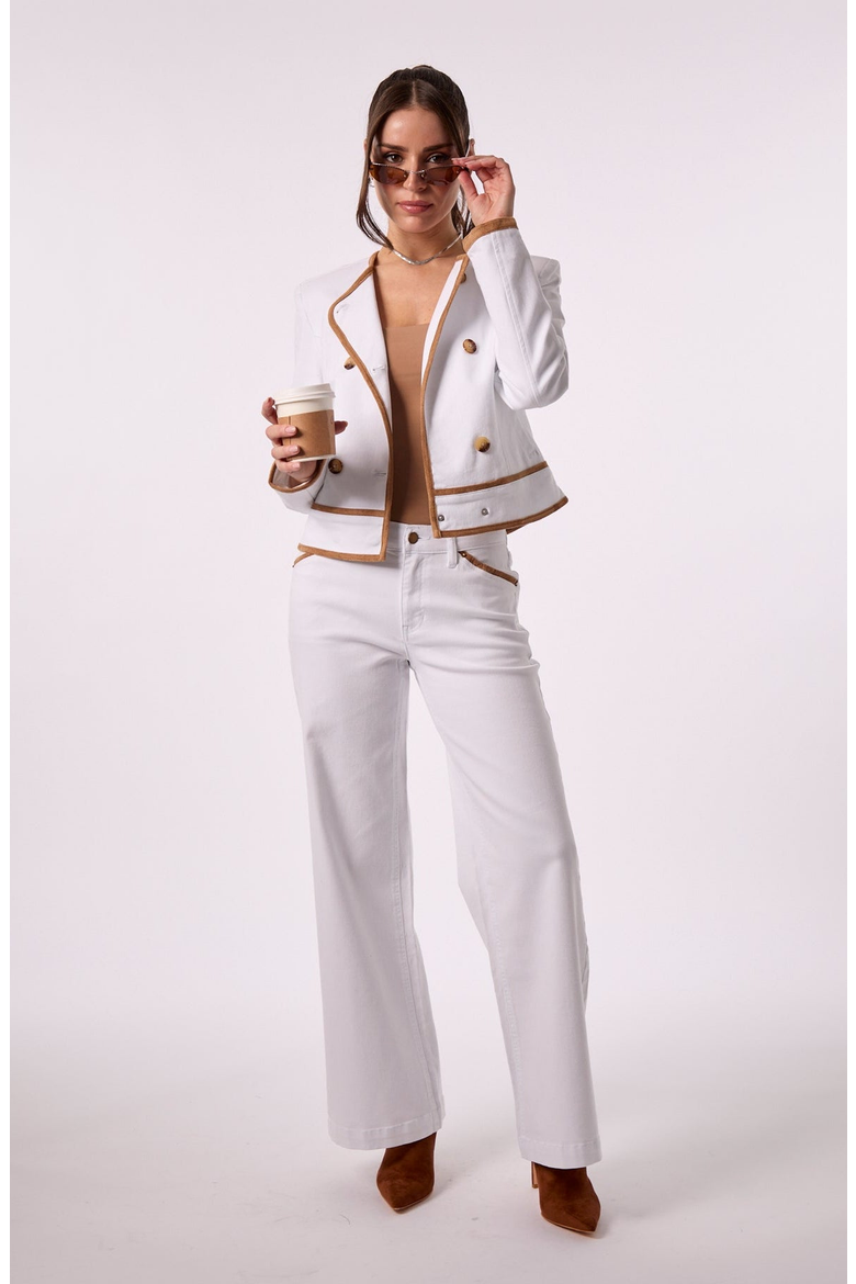 Sadie Jacket, Alternate, color, White