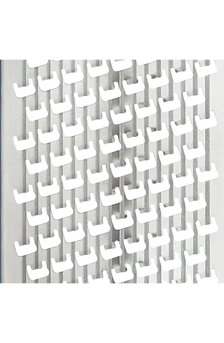 CUISIPRO Fine Rasp Etched Cheese Grater Zester Surface Glide Technology, Alternate, color, Silver