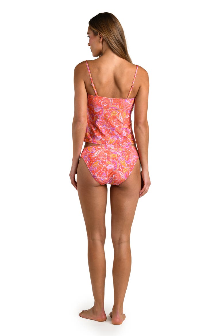 Paisley Daze Crop Tankini Top, Alternate, color, ORANGE MULTI