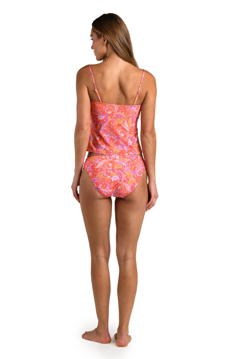 Sunshine 79 Paisley Daze Crop Tankini Top, Alternate, color, Orange Multi
