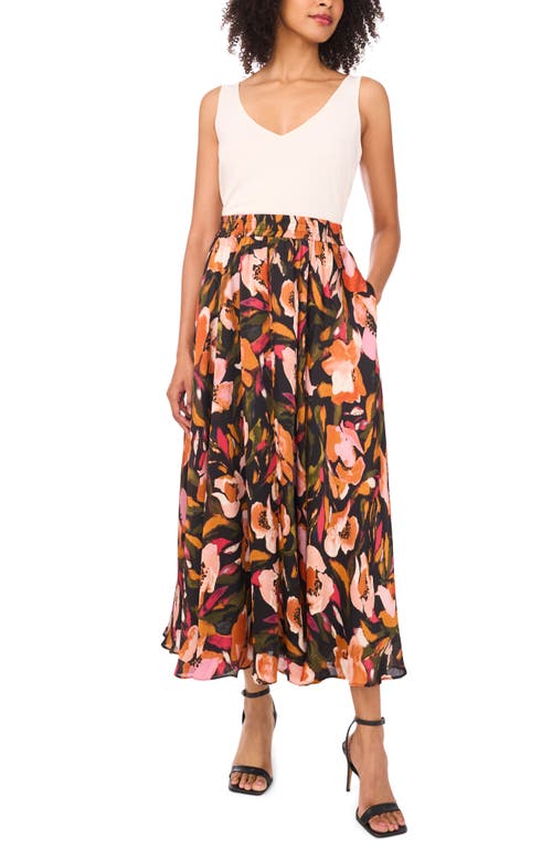 Ted Baker Floral Circle Maxi Skirt In Brown