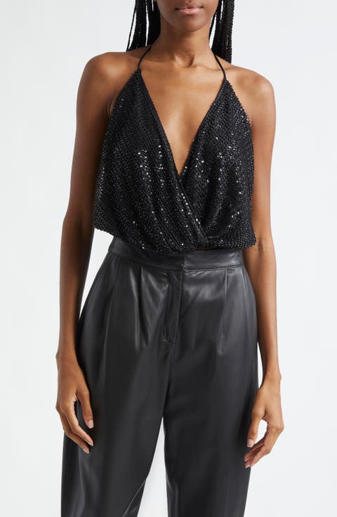 Sullivan Sequin Halter Tank