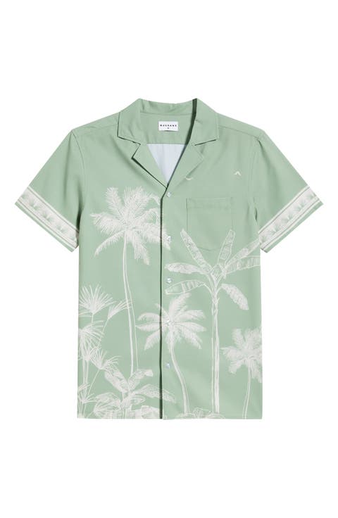Tropical Palm Weekend Camp Shirt