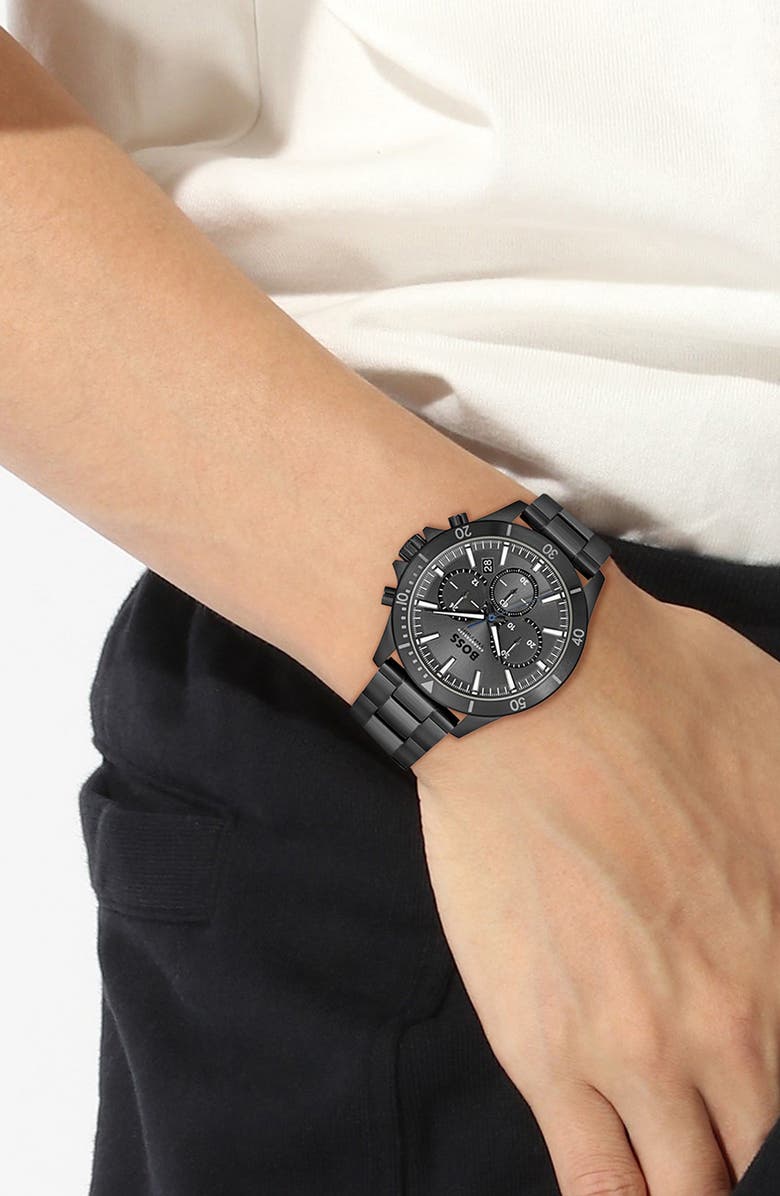 BOSS Troper Chronograph Bracelet Watch, 45mm, Alternate, color, 