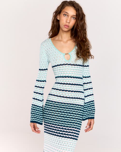 Romy Havana Dress In Green Striped