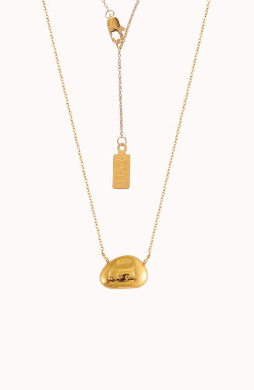 Joiana Jewelry I Love You Bean Necklace In Gold