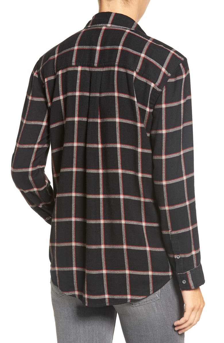 Treasure & Bond Treasure&Bond Plaid Boyfriend Shirt, Alternate, color, 