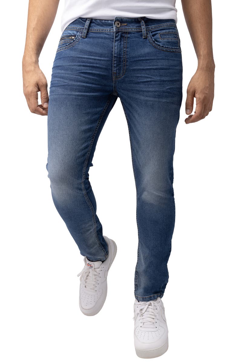 XRAY Skinny Jeans, Alternate, color, Medium Blue