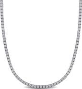 Julianna B. 7 4/5ct. t.w. Lab-Grown Diamond Tennis Necklace 14k