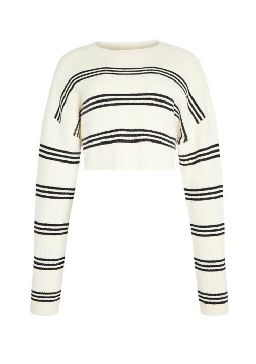 Ser.o.ya Sharlie Sweater In Eggshell/black