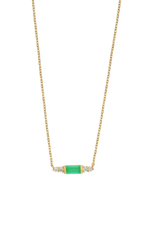El Mar Emerald & Diamond Pendant Necklace - 0.049ct. (Nordstrom Exclusive)