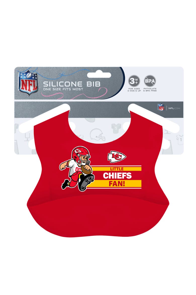 Kansas City Chiefs - NFL Silicone Bib, Alternate, color, Red