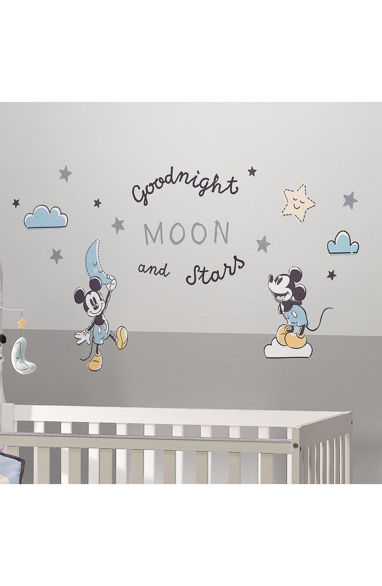 Lambs & Ivy Disney Baby Moonlight Mickey Mouse Wall Decals/Stickers, Alternate, color, Multicolor