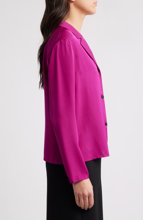 Theory Silk Button Up Blouse