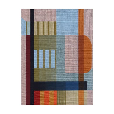 Woven Perspectives No. 01 Geometric Abstract Art Print