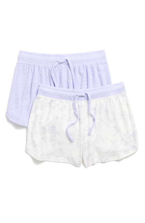 2-Pack Assorted Slub Pajama Shorts