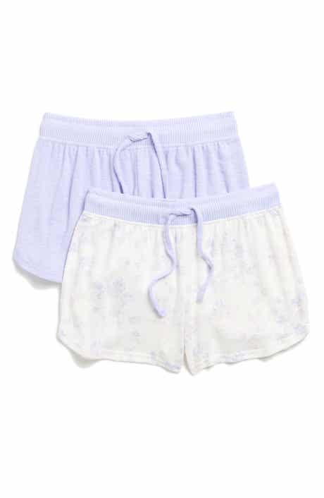 YOGALICIOUS 2-Pack Assorted Slub Pajama Shorts