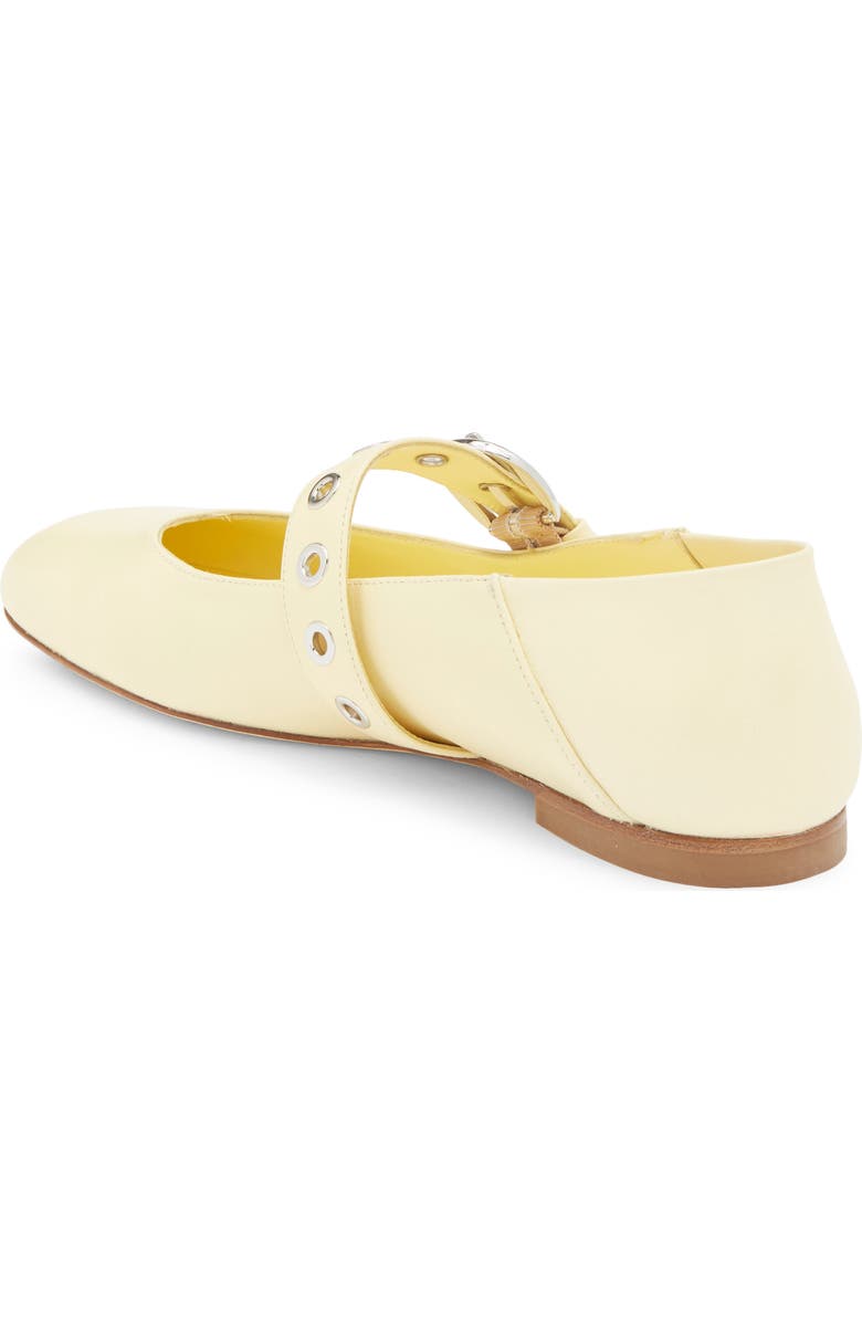 Stuart Weitzman Supermoto Flat, Alternate, color, Lemon Chiffon