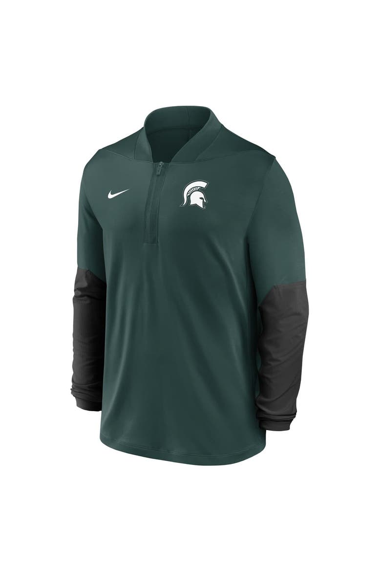 Men's Nike Green Michigan State Spartans One Goal Performance Half-Zip Pullover, Alternate, color, Green