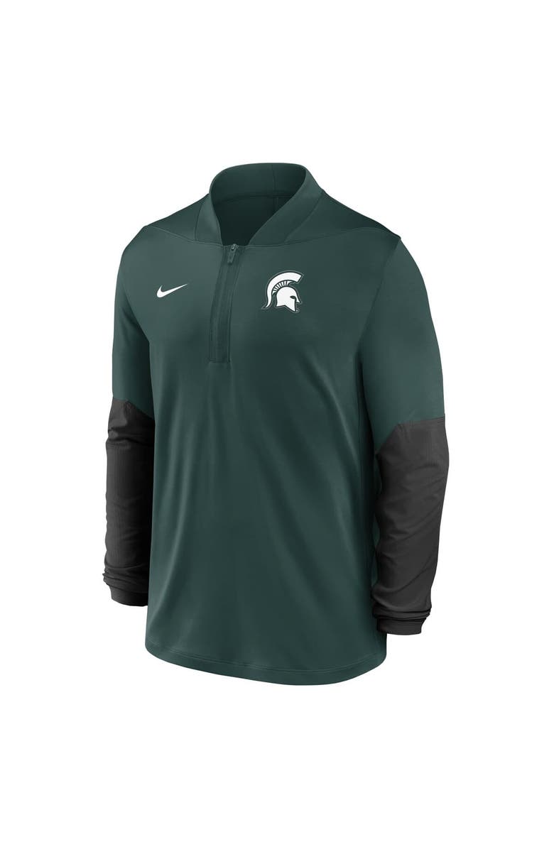 Nike Men
s Nike Green Michigan State Spartans One Goal Performance Half-Zip Pullover, Alternate, color, Green