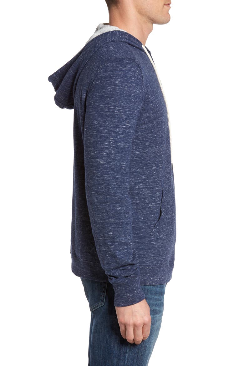 Blake Double Cloth Henley Hoodie, Alternate, color, NAVY HEATHER