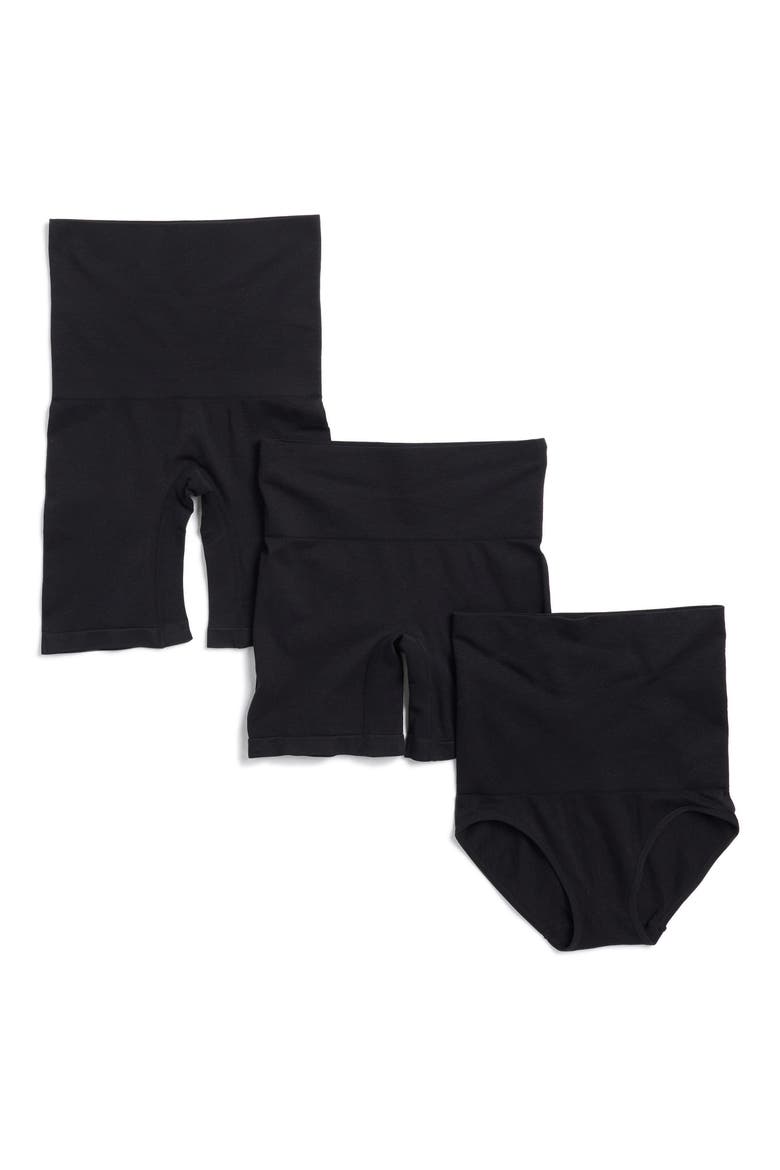 Assorted 3-Pack Shapewear Starter, Alternate, color, BLACK