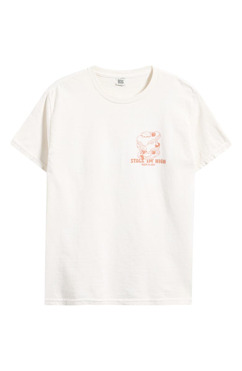 BDG Urban Outfitters Pancakes Cotton Graphic Baby Tee, Alternate, color, Ecru