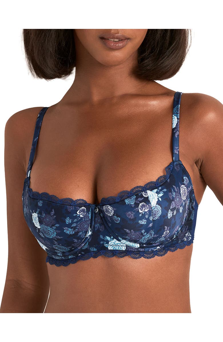 Adore Me Elsie Contour Balconette Bra, Main, color, Floral Black