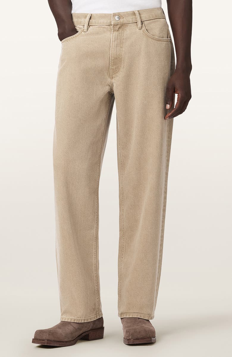 AllSaints Mullen Relaxed Straight Leg Jeans, Main, color, Light Brown