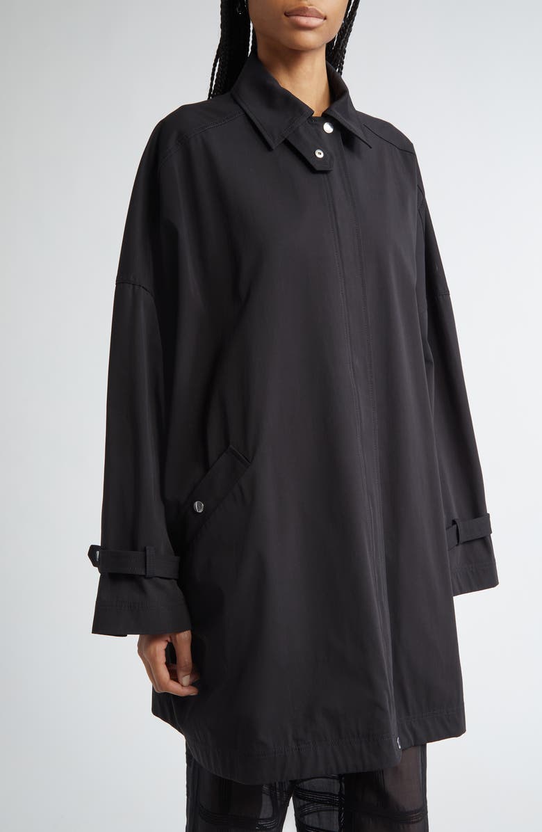 TOTEME Oversize Trench Jacket, Alternate, color, Black