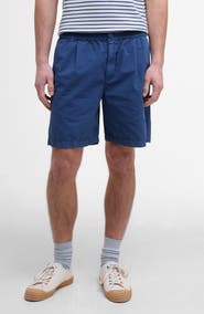 Barbour Rickfell Pleated Cotton Ripstop Shorts