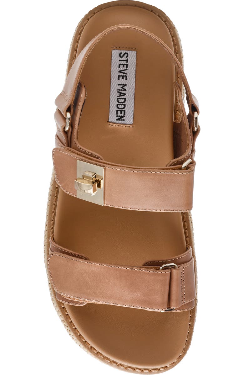 Steve Madden Bigmona Raffia Platform Sandal, Alternate, color, Natural