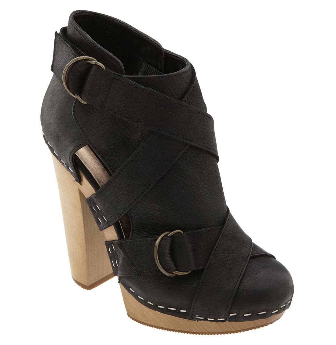 Steven by Steve Madden 'Geema' Platform Bootie, Main, color, BLACK